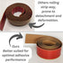 Floor Transition Strip, Self-Adhesive Cover Strips for Vinyl Flooring, Minimalism Oak Wood Grain Design 78.7in (5cm,