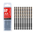10PCS 1/4" Impact Drill Bit Set, Hex Drill Bits, Black Gold HSS Quick Change Impact Driver Set for Wood, Plastic