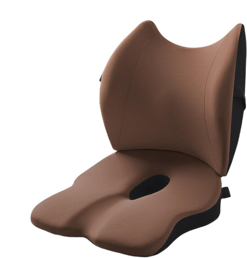 Generic Ergonomic Memory Foam Seat Cushion - Orthopedic Back Support Pillow, Coccyx Seat Cushion with Lumbar Support
