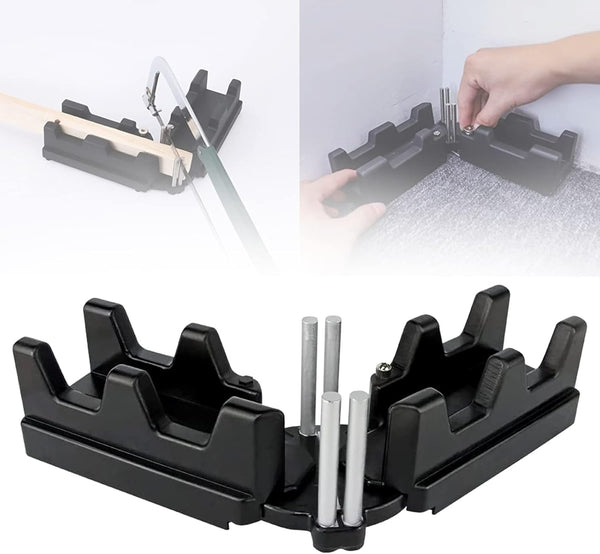 2-in-1 Mitre Measuring Cutting Tool for Home Improvement, Sawing Mitre Angles, Professional Woodworking