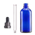 YIZHAO Blue Glass Dropper Bottle, 4oz Tincture Bottles with Glass Dropper for Essential Oils, 9 Pcs