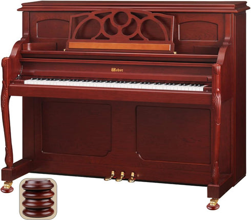 KingPoint 4) Piano Caster Cups Furniture Pads Upright Piano Caster Cups Wood Coasters Cups Floor Protectors