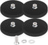4Pack Rubber Coated Neodymium Magnets, 30LBS Mounting Magnets, Heavy Duty, Anti-Scratch, M4