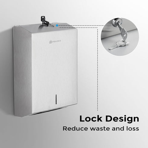Commercial PaperTowel Holder Dispenser Wall Mount,Stainless Steel Bathroom Paper Towel Holder,Toilet Paper Napkin