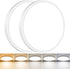slochi 2Pack LED Flush Mount Ceiling Light Fixture, 9 Inch 18W, 2200LM,