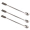 E-outstanding 3PCS Laboratory Spoon Spatula 2 in 1 Stainless Steel Lab Mixing Double End Reagent Tool, 20cm