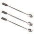 E-outstanding 3PCS Laboratory Spoon Spatula 2 in 1 Stainless Steel Lab Mixing Double End Reagent Tool, 20cm