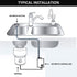 Garbage Disposal Air Switch Kit for SinkTop Waste Disposal, Stainless Steel Brushed Nickel Short Air Button