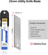 HIEMTE 20Pcs 25mm 60 25mm SK4 Tools Utility Knife Replacement Blades Snap off DegreeBlades for Utility Knife and Box