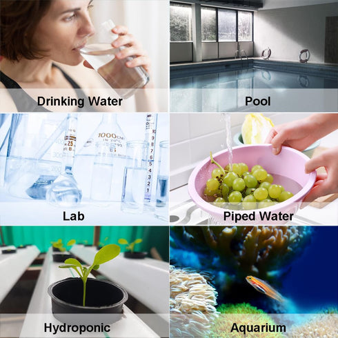 Digital pH & TDS Meters Water Quality Test Kit - 2 in 1 pH Pen Tester TDS PPM Meter for Hydroponic & Aquarium