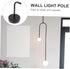 1 Set Elbow Wrought Wall Light Pole Adjustable Swing Arm Wall Sconce for Living Room Bedroom and Office Industrial Lamp