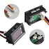 AKK LED Digital Voltmeter Ammeter, Blue Red LED Dual Digital Display Voltage Meter