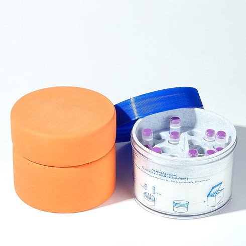 Cryogenic Storage Box, Polycarbonate Jar for 1.5/2.0mL Cryogenic Tubes, 18 Place