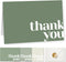 Paper Play Thank You Cards Bulk Pack of 40 Green, 5x3.5 Inches