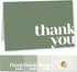 Paper Play Thank You Cards Bulk Pack of 40 Green, 5x3.5 Inches