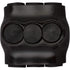 Morris Products 97624 Black Insulated Multi-Cable Connector, 3 Wire Ports, 2-14 Wire Range