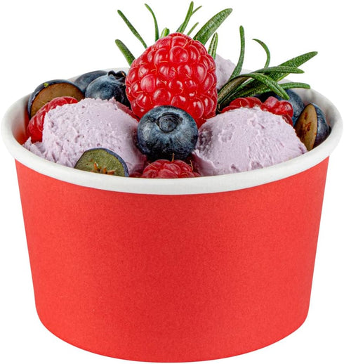 Coppetta 5-Ounce Dessert Cups, 50 Disposable Ice Cream Cups - Lids Sold