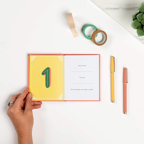 Em & Friends Fill in the Love Book - About Us Fill-in-the-Blank Gift Journal, 4.10 x 5.40-inches