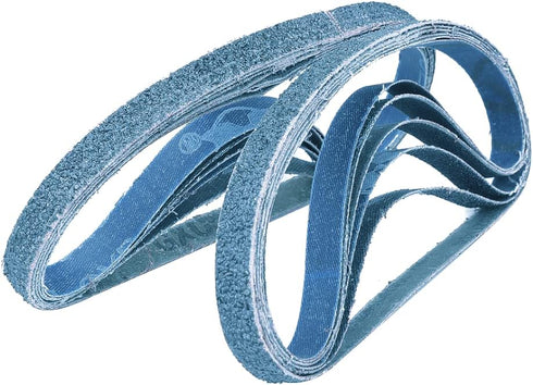 1/2 Inch X 18 Inch Sanding Belts - 4 each of 40/60/80/120 Grits, Zirconia Sanding Belts for Woodworking, Metal Polishing