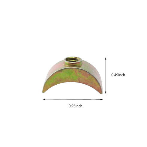 20PCS 29mm M6 Half Moon Nuts Washer Spacer, Furniture Hardware Accessories for Connector Nuts Half Moon Nuts Spacer