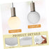 80mm COHEALI Frosted Milk Glass Globe Lamp Shade Replacement round Pendant Globe Cover for Ceiling Fan Light Fixture