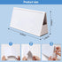 Mini Desktop Double-side Dry Erase Board, Foldable Stand-up Whiteboard with Dual-tip Marker (Two Board)