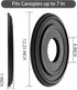 EIFHYT 12-1/4"OD 4" 1" 7") Matte Black PU Ceiling Medallions for Light Fixtures and Ceiling Fans, x ID x P (Fits