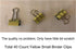 Small Yellow Binder Clips, 3/4" / 0.75 inches / 19mm, 40 PCS Scratch Paper Clips