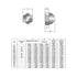 Instockbolts 1/4"-20 18-8 (304) 50pcs Acorn Cap Nuts, Stainless Steel Acorn Cap Nuts