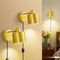 Lightess Plug in Wall Sconce with Switch, Dimmable Wall Lamp Plug in