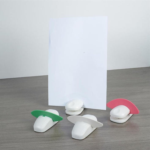 SODOI Set (2PCS) Paper Holder Stand and Clip Folder with Non-Slip Pad Portable Paper Holder Copier Stand Office
