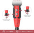 Cordless Electric Screwdriver, Rechargeable Mini Electric Screwdriver Set (Black & Red)