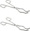 Set of 2 Stainless Steel 8 Inches Crucible Tongs, Professional Grade Lab Casting Tool