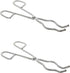 Set of 2 Stainless Steel 8 Inches Crucible Tongs, Professional Grade Lab Casting Tool