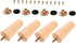 4 Sets 10cm Toddmomy Wood Furniture Legs Tapered Solid Wood Sofa Cabinet Table Replacement Feet with Lacquer Finish