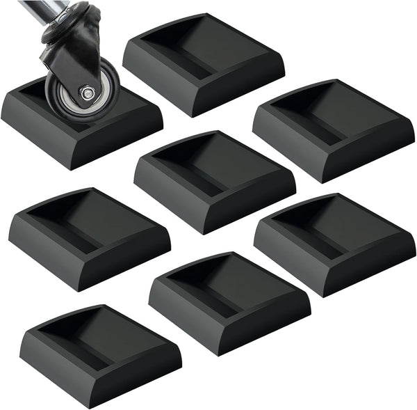 WELLGO 8 Pack Bed Stoppers & Furniture Cups 2"x2" - Premium Silicone Casters for Sofa Bed Chairs, Prevents Scratches