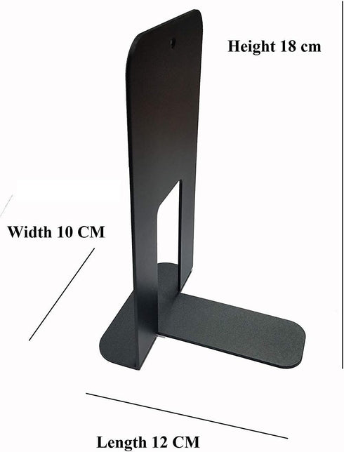 Innovera Universal Economy Bookends, Heavy Gauge Steel, Black, Nonskid, 4 3/4 x 5 1/4 x 5 Inches, Pack of 2 (54055)