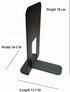 Innovera Universal Economy Bookends, Heavy Gauge Steel, Black, Nonskid, 4 3/4 x 5 1/4 x 5 Inches, Pack of 2 (54055)