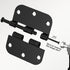 48 Pack 3.5 Inch 5/8"Radius 3-1/2"Flat 3 Ball Bearing Door Hinges Matte Black Round Anti Squeak Interior Iron Bifold