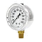 PIC Gauge S201L-254M Pressure Gauge - 0-1000 PSI, 2 1/2" Dial, Bottom Mount, Glycerin Filled, Stainless Steel