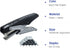 Handheld Plier Stapler, Desktop Stapler, Sturdy Metal Hand Stapler for Office, School and Home, Only Can Use with NO.10 Staples, Black, 2024 Gifts by Carimee