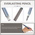 SEWACC Metal Mechanical Pencils Set, 5.6mm Retractable Writing Pencils with 4 Tubes of Refills