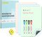 Magnetic Dry Erase Board, 3 Colors Fridge Magnet White Board Sheet with 4 Markers & 1 Eraser, 8.5 x 11 Reusable