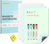 Magnetic Dry Erase Board, 3 Colors Fridge Magnet White Board Sheet with 4 Markers & 1 Eraser, 8.5 x 11 Reusable