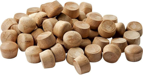 1/2" Wood Plugs - Oval Walnut Top, Perfect for Projects