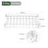 YOKIVE 2Pcs Tube Rack, Acrylic Test Tube Rack Holder | Great for 0.2ml,10ml Lab Test Tube(Clear, 40-Sockets)
