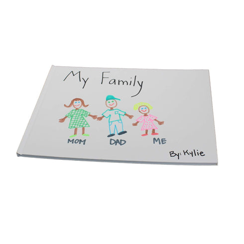 Flipside Products 11" x 8.5" Hardcover Blank Books, 80lb. Paper, Arts and Crafts Sketchbook, Class Pack 12