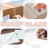Sonuimy Mini Ceramic Box Cutter, 3pcs Safety Package Box Opener, Retractable Utility Knife with Keychain Hole (Pink