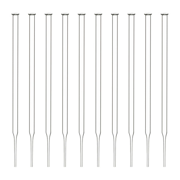Glass Dropper Pipettes, 3 ml Borosilicate Glass, Durable Non-Graduated Liquid Transfer Droppers, 100-Pack