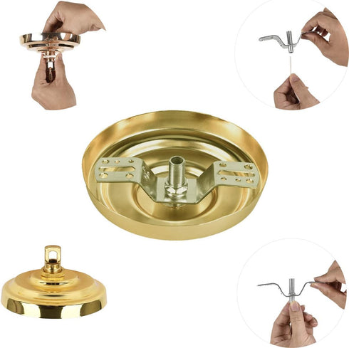 60 6 Duty,5 Inches Sangle Soppfy Vingage Canopy Kit and Pendant Light Fixture Chain for Chandelier or Swag Light